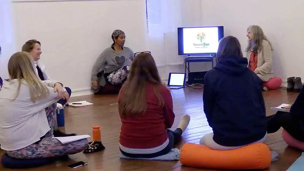 Yoga Class in progress