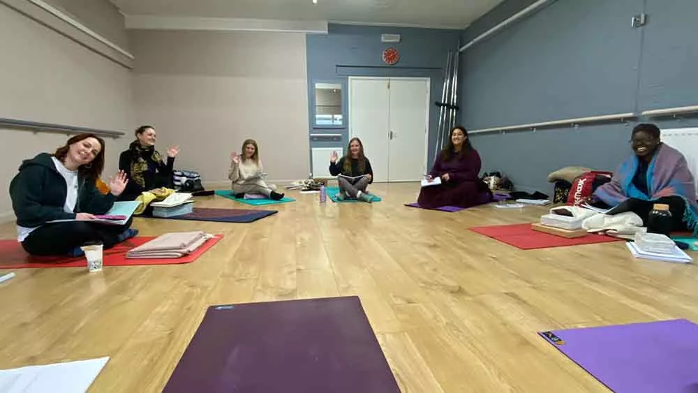 Yoga Class in progress